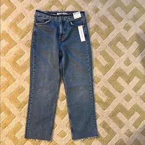 NWT Topshop Raw Hem Jeans - sz 26 waist